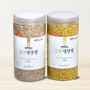 [버그밀] 단백한강황영양쌀 400g+단백한표고영양쌀450g